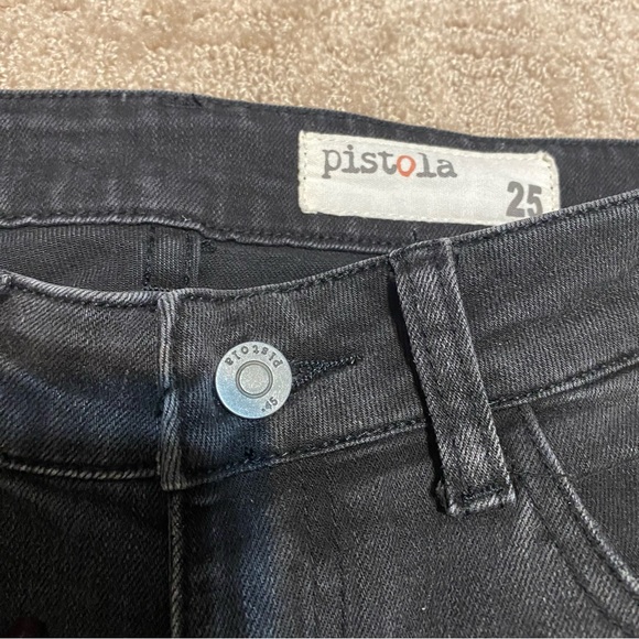 {Pistola Denim} Ripped Jeans With Zipper Detail on Ankle Size 25 - Picture 11 of 16